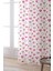 Pembe Siyah Modern Kalp Desenli Dijital Baskılı Perde CGH1003-PR 2