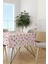 Pembe Siyah Modern Kalp Desenli Dijital Baskılı Masa Örtüsü CGH1003-MS 2