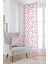 Pembe Siyah Modern Kalp Desenli Dijital Baskılı Perde CGH1003-PR 1