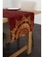 Kırmızı Bordo Ramazan Temalı Dekoratif Desenli Dijital Baskılı Runner CGH1298-2-RN 1