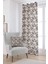 Beyaz Kahverengi Damask Desenli Dijital Baskılı Perde CGH118-PR 1