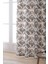 Beyaz Kahverengi Damask Desenli Dijital Baskılı Perde CGH118-PR 2
