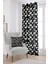 Siyah Beyaz Kalpli Dijital Baskılı Perde CGH120-PR 1