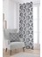Siyah Beyaz Etnik Damask Desenli Dijital Baskılı Perde CGH343-PR 1