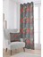 Sarı Çok Renkli Retro Vintage Desenli Dijital Baskılı Perde OTYK024-PR 1