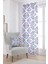 Beyaz Mavi Modern Etnik Karo Desenli Dijital Baskılı Perde CGH573-PR 1