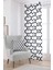 Beyaz Siyah Modern Geometrik Desenli Dijital Baskılı Perde OTYK551-PR 1
