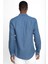 Slim Fit Uzun Kol Biyeli Yaka Düğmeli Keten Erkek Gömlek - Tudors 4