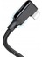 Ca-7300 L Tipi Lightning Spiralli Hızlı Data-Şarj Kablosu 1.8M-Siyah 3