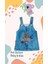 Kız Bebek Çocuk Leopar Desen Kedi ve Gül Detaylı Kot Jile Jean Salopet Denim Elbise 1
