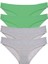 4 adet Süper Eko Set Likralı Kadın Slip Külot Yeşil Gri 1