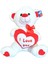 Kalp Tutan 50 cm Beyaz Peluş Ayıcık 4