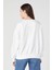Wrangler Regular Fit Normal Kesim Pamuk Bisiklet Yaka Beyaz Sweatshirt 4
