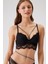 2'li Ekonomik Paket Pudra-Siyah 4731001-2 Rome Balenli Soft Push Up Dantelli Sütyen Set 3