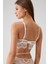 2'li Ekonomik Paket Siyah-Ekru 4731001-2 Rome Balenli Soft Push Up Dantelli Sütyen Set 4