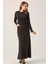 Siyah Cepli Sıfır Yaka Elbise DM0321 1