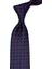 Lacivert Motif Desen Mendilli Klasik Kravat KK11580 1