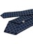 Lacivert Motif Desen Mendilli Klasik Kravat KK11579 3
