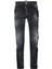 Mid-Rise Distressed Straight Leg Jeans 1