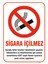 Sigara Içilmez Yasal Uyarı Levhası 1