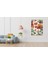 Renkli Gul Desen 40 x 50 Elmas Mozaik Tablo 2