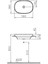 Frame Tezgah Üstü Oval Lavabo 56 cm Mat Beyaz 5652B401-0016 2