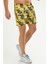Sarı Regular Fit Düz Fermuarlı Cep Erkek Deniz Şortu - XE0123 1