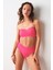 Ella Yüksek Bel V Kesim Bikini Tek Alt Pembe 239207 1