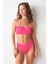Ella Yüksek Bel V Kesim Bikini Tek Alt Pembe 239207 3