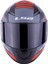 Rapıd Xtreet Mat Siyah-Kırmızı Kask 2