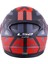 Rapıd Xtreet Mat Siyah-Kırmızı Kask 5