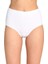 5 Adet Tutku Kadın Yüksek Bel Bato Kalın Lastik Külot Beyaz 4