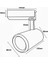 Siyah Kasa Led Ray Spot 35 Watt 5