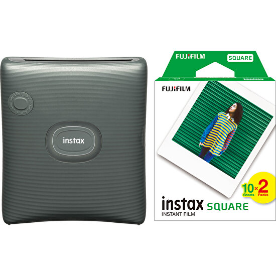 Instax Sq Link Yeşil Ex D Akıllı Telefon Yazıcısı ve 20'li Film