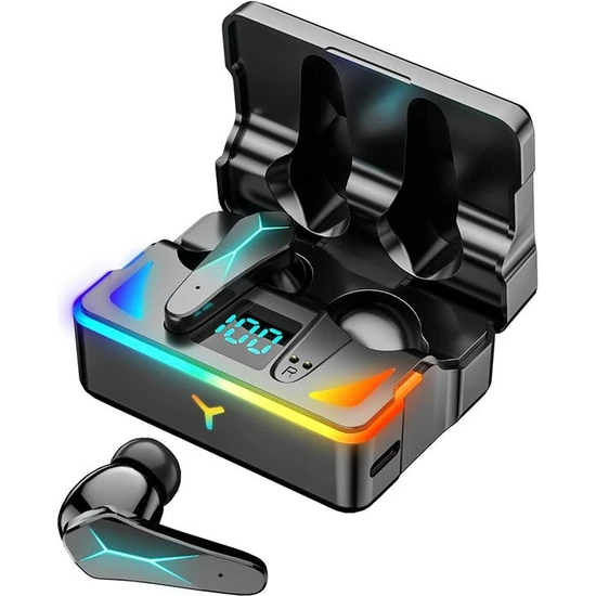 Hezhixing X7 Tws Fone Oyun Kulaklıkları Kablosuz Bluetooth Kulaklıklar Hıfı Düşük Gecikmeli Kulaklık Gürültü Azaltma Mikrofonlu Kulak Içi Kulaklıklar (Yurt Dışından)