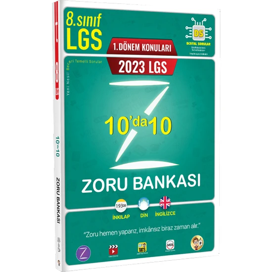 Tonguç Akademi Tonguç 2023 LGS 1. Dönem 10'da 10 Soru Bankası