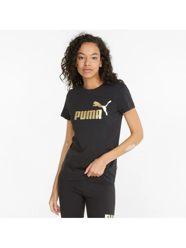 Puma Ess+ Metallic Logo Kadın Tişört 84830301