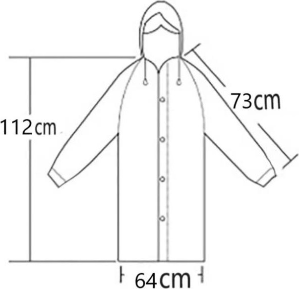 Dzc Kuzenler Avm Kadın Erkek Yağmurluk Kapüşonlu Çıtçıtlı Eva Yağmurluk Rüzgarlık siyah görsel 5