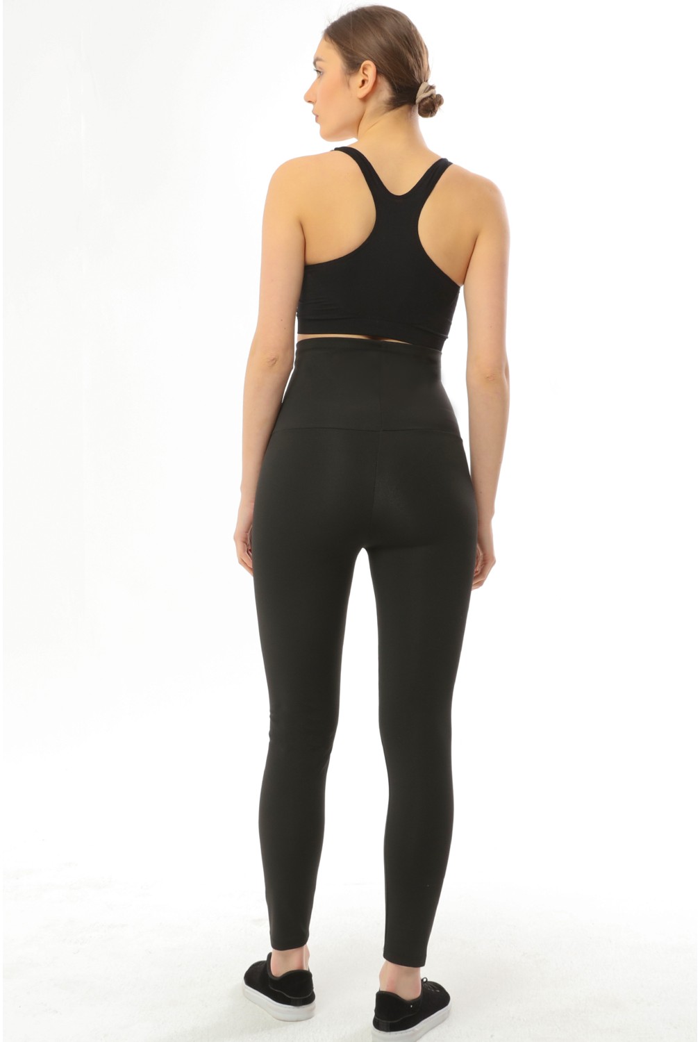 Stayfit Kadın Yüksek Bel Agraflı Sauna Fit Tayt - 1. Kalite Polymer Kumaş görsel 4