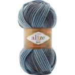 Alize Superlana Maxi Batik 7785 Renkli Kalın Ebruli El Örgü İpliği %25 Yün - %75 Akrilik