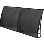 Gardenplast COSMOS Kapı Pencere Üstü Pratik Sundurma 105X240 - Siyah