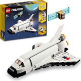 LEGO® Creator Uzay Mekiği 31134 - 6 Yaş ve Üzeri Çocuklar için Astronot ve Uzay Gemisi Modelleri İçeren Yaratıcı Oyuncak Yapım Seti (144 Parça)