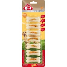 8in1 Delights Strong Xs Tavuklu Köpek Ödül Kemiği 7'li 140 G