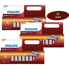 Philips Power Alkalin Aa Kalem Pil 12'li Blister 3 Lü Set (36 Adet)