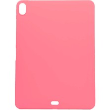 Case 4U Apple iPad Pro 2018 Kılıf Yumuşak Premier Sky Silikon Tablet Arka Kapak - 11 inç uyumlu Koyu Pembe