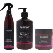 Rainbow Yıpranmış Saçlar İçin Argan & Keratin Üçlü Onarıcı Bakım Seti