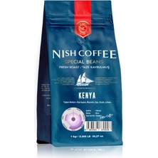 Nish Kahve Filtre Kahve Nish Özel Seri Kenya 1 Kg Kağıt Filtre İçin Çekilmiş