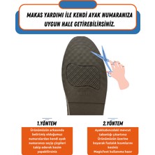 Magic Foot +3 cm Boy Uzatıcı Tabanlık Geliştirilmiş Tüm Ayakkabılarda Uyumlu Gizli Boy Yükseltici