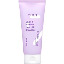 Tiam Snail & Azulene Low Ph Cleanser, Hassas Ciltler İçin Yüz Temizleme Jeli