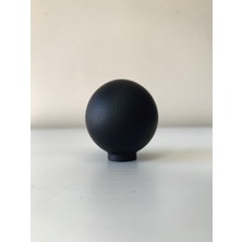 Üçer Ahşap Ahşap Siyah Küre Top Düğme Kulp Lüks Çekmece Dolap Mobilya Kulpları (5 Adet)